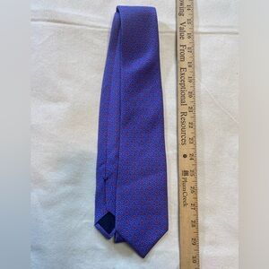 Brooks Brothers Blue and Purple Horseshoe Geometric Designed Tie OSFM Equestrian